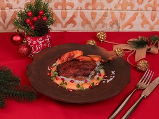 Качина ніжка комфі з мусом хурми (300g)