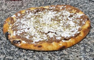 Pizza nutella + coca lattina