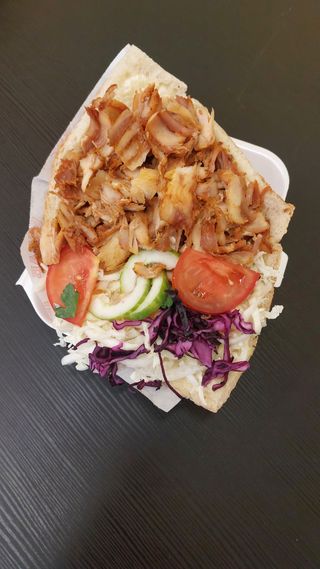 Kebab bułka mega