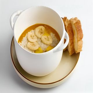 Овсянка с манго и бананом