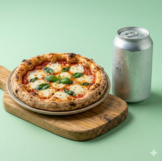 Menú pizza e bibita
