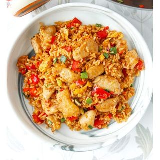 Hot Sambal Fried Rice: Chicken