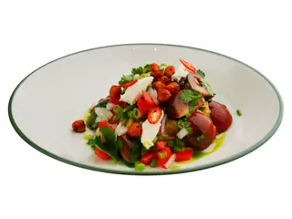 Хумус з овочами та крем сиром (230г)