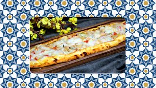 Пиде с курицей и сыром (1 пор.)