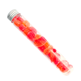 Tubo Chuches Corazones Melocotón 110Ml.