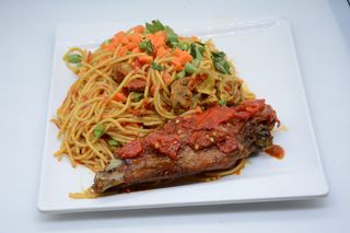 Spaghetti And Mini Turkey