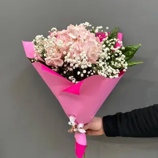 Ramo de 1 hortensia rosa 