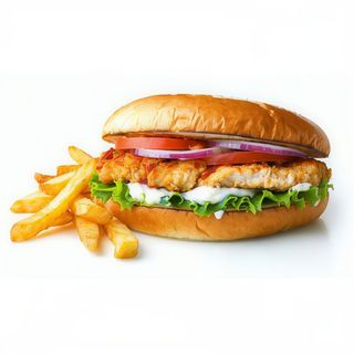 Bocadillo de pollo vegetal