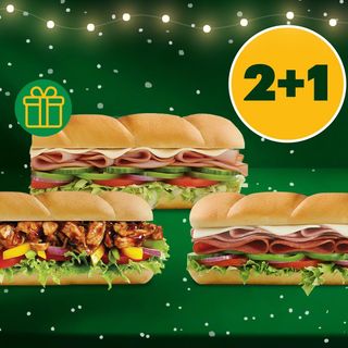 BBQ, Spicy Italian  საჩუქრად ლორის სენდვიჩი