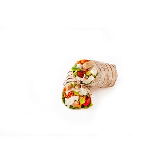Spicy chicken burrito wrap