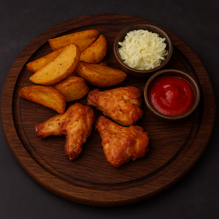 Meniu aripi de pui 600g + bautura la alegere