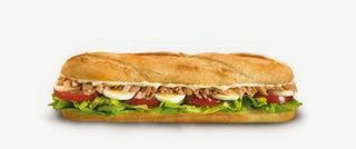 Bocadillo frío vegetal pavo