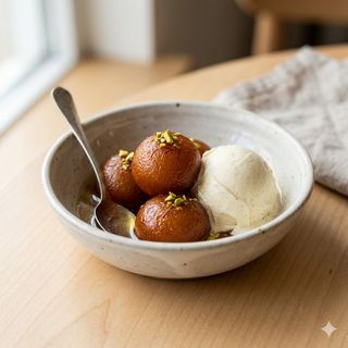 Gulab Jamun Con Vainilla