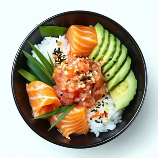 Poke salmon tartare