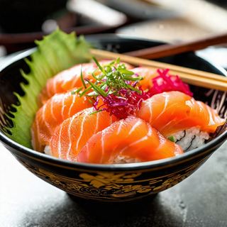 77. Chirashi salmone