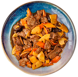 Ternera con Setas Chinas y Bambú