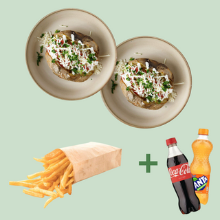 2 x Potaki Tradițional  + Cartofi Pai