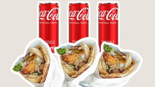 3X Голям пилешки дюнер + 3Х Кока Кола кен