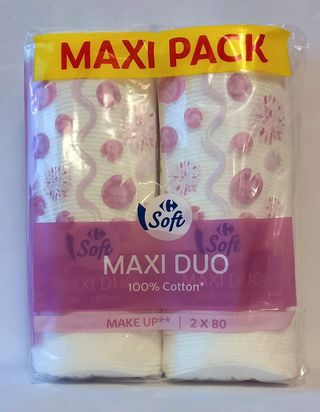 Dischete Demachiante Ovale Carrefour 2X80Buc