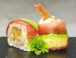 160.red Dragon roll -8pezzi