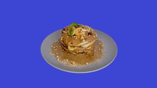 Pankejki z masłem orzechowym