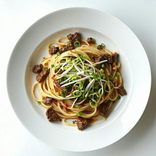 Gluten free - spaghetti alla vietnamita con manzo e germogli