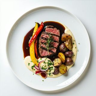 stek z siekanej wołowiny