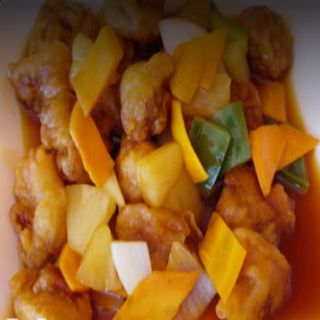 114.Cerdo Con Salsa Agridulce Frito