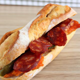 Bocadillo Chorizo Castillo Bayuela 