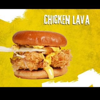 CHICKEN LAVA BURGER 