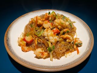 129. Spaghetti di soia con frutti di mare