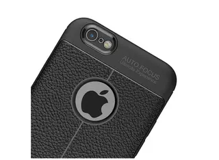 Силиконов калъф гръб кейс Litchi имитиращ кожа - iPhone 7, 8, SE2, син