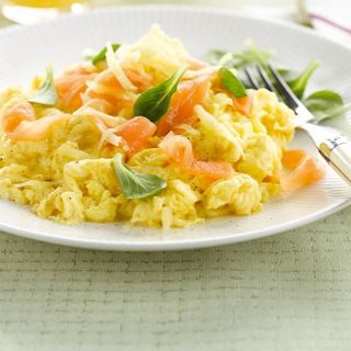 Œufs Brouillés Au Saumon