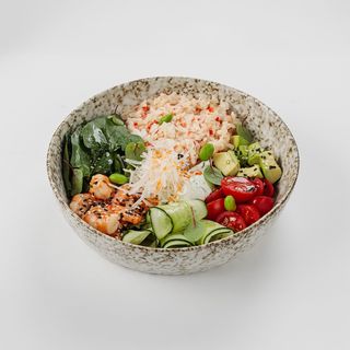 Боул с креветками (киноа)