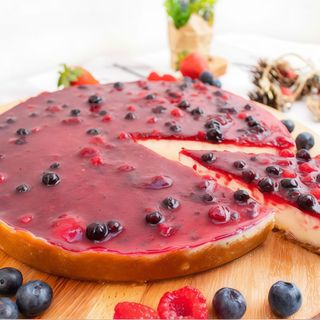 Tarta De Queso Con Arándanos
