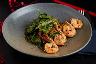 Якитори с креветками Black Tiger/ Yakitori creveți Black Tiger