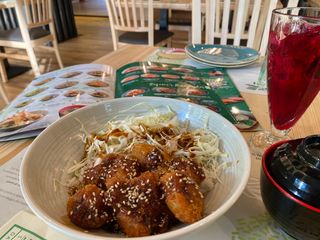 Chicken miso katsu don