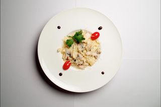 Фетучини с курицей и грибами