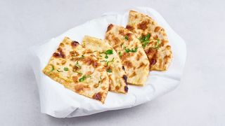 Stuffed Paneer Naan with Raita
