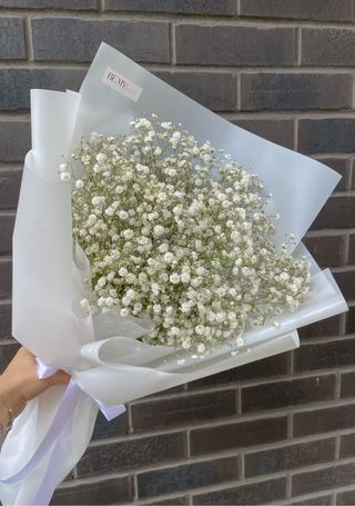 Bukiet białej gipsówki «White Tea»