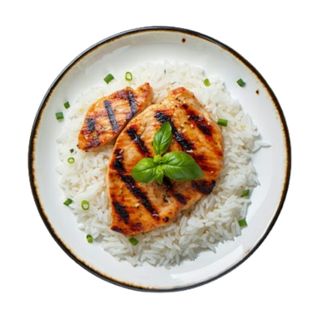 Combinado de pechuga de pollo a la plancha