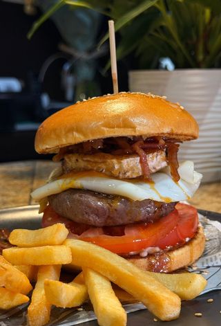 Hamburguesa armonía vasca