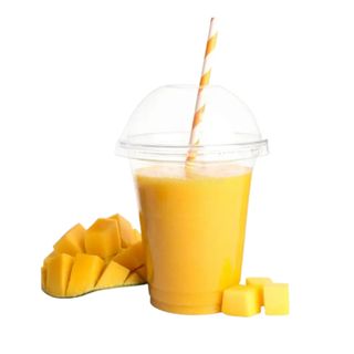 Batido de yogurt con fruta mango