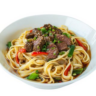 Fideos Chinos Con Ternera