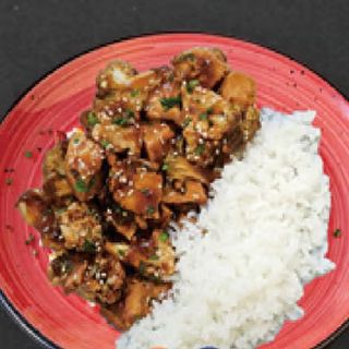 108. Arroz Con Atún Frito Con Salsa Teriyaki