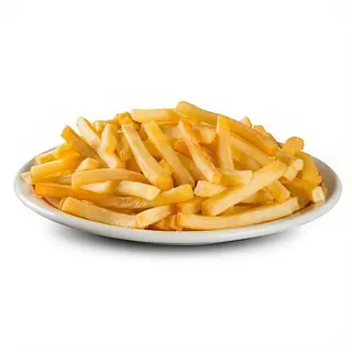 Ración de patatas fritas naturales
