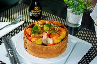 Bouchées De Fruits De Mer À La Vapeur