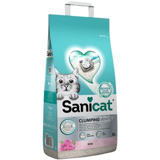 SANICAT White Rose grudvajući mineralni posip za mačke, s mirisom, 8L (KOD PSANCLWR308L31)