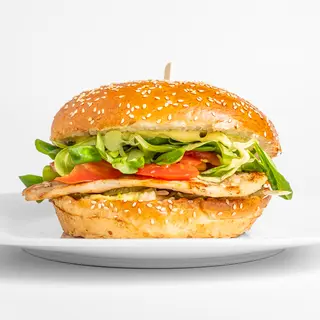 Chickenburger sa sirom