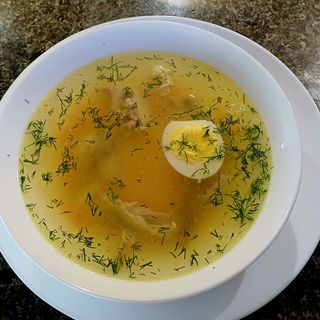 Прозорий Курячий Бульйон З Локшиною Та Яйцем,300 гр